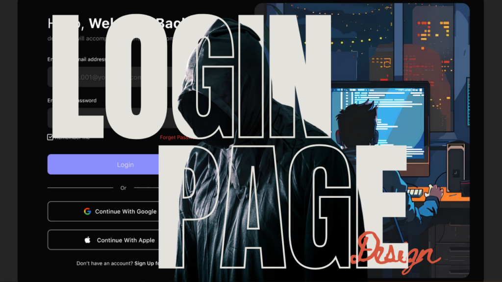 Web Login Page Design – Design Class