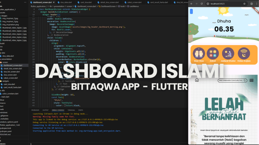 DASHBOARD ISLAMI SCREEN