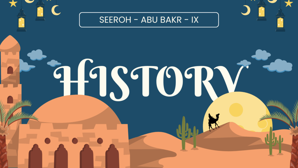 History of ABU BAKR ASH-SHIDDIQ