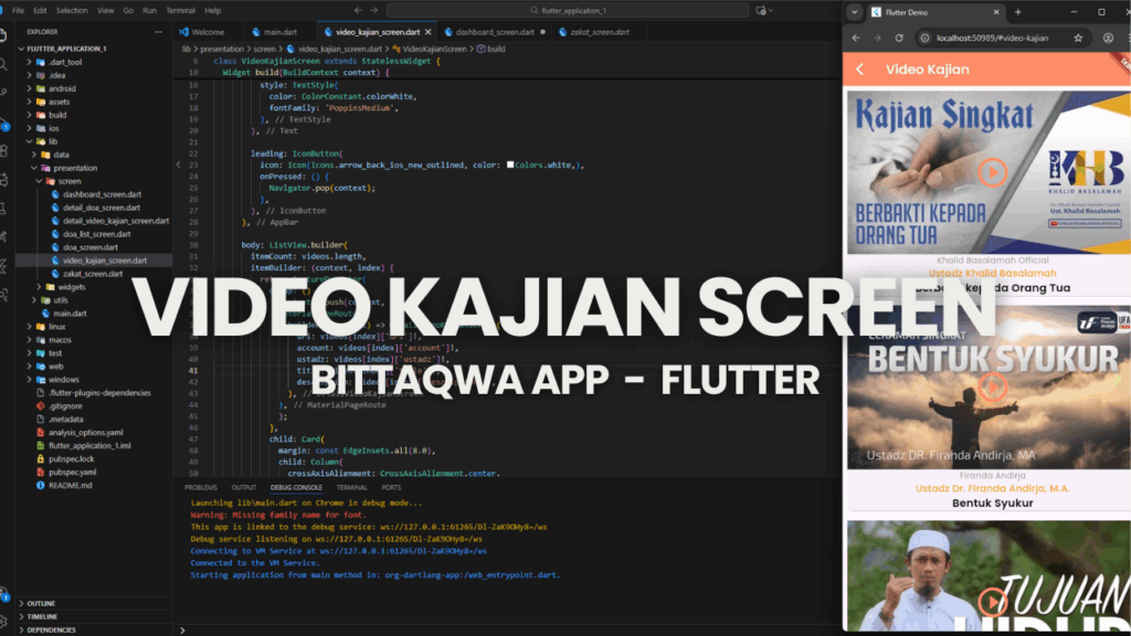 VIDEO KAJIAN SCREEN