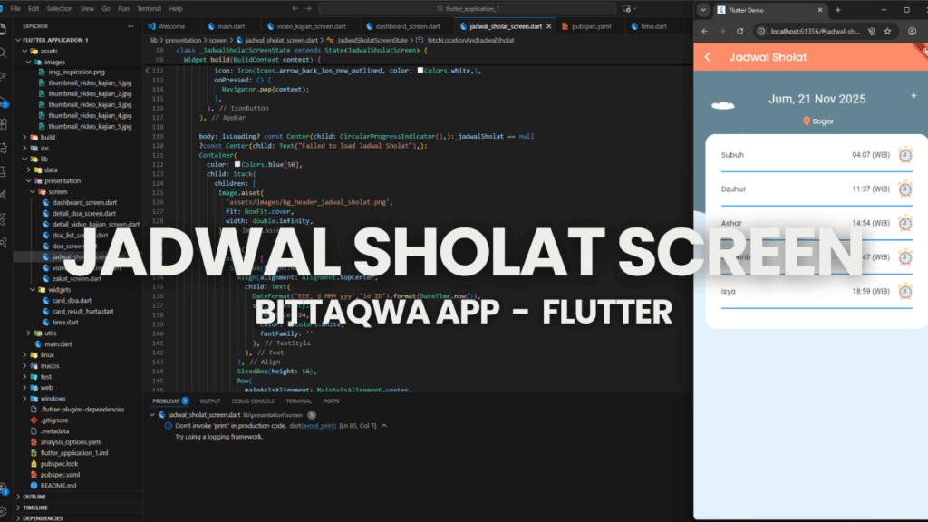 JADWAL SHOLAT SCREEN